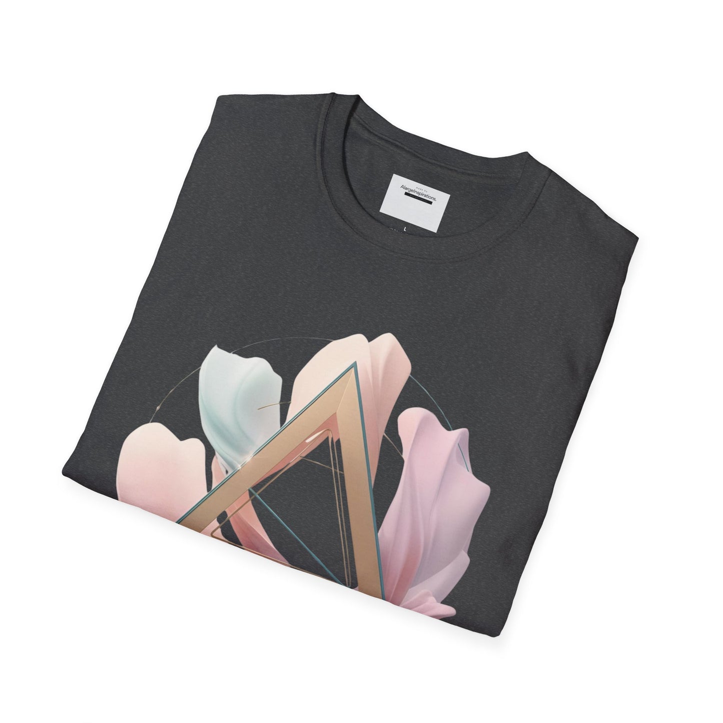 Blooming Vibes Unisex Softstyle T-Shirt, Floral Tee, Feminine Style Shirt, Spring Outfit, Gift for Her, Nature Lover Tee,Self Love Shirt