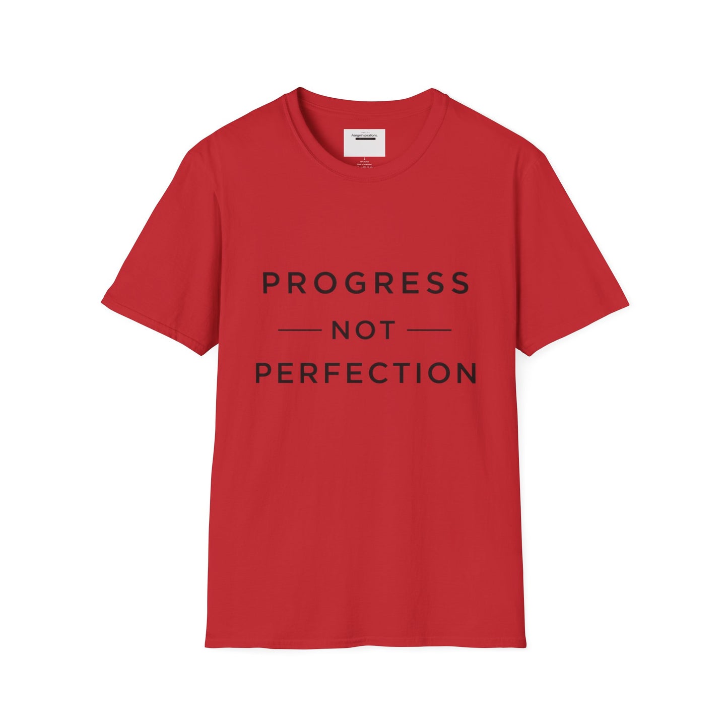 Progress Not Perfection T-Shirt | Sarcastic Motivational Tee | Anti Perfectionism Humor | Real Life Motivation Shirt |Relatable Quote Tee