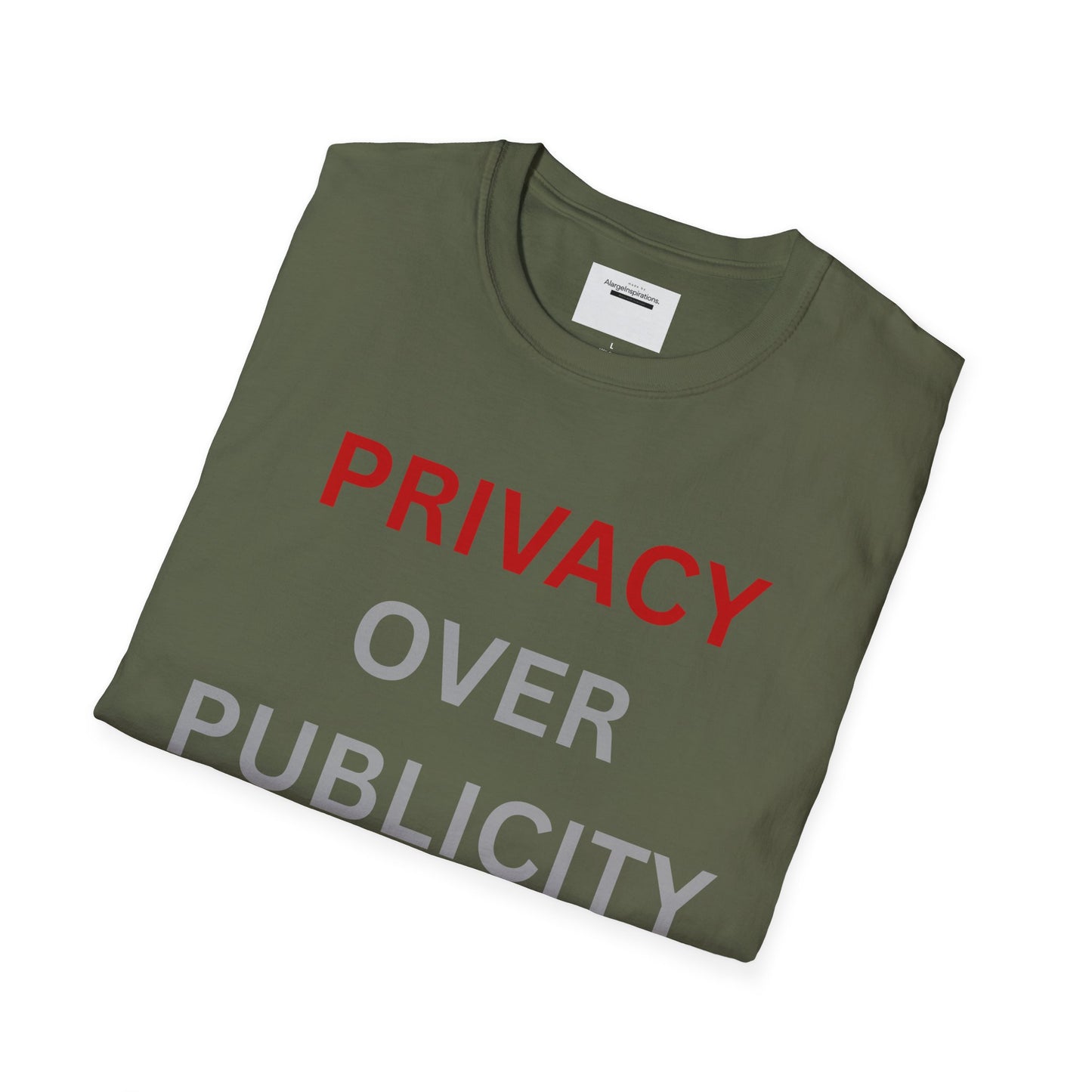 Privacy Over Publicity Unisex T-Shirt | Introvert Lifestyle Shirt, Gift for Privacy Advocate, Everyday Comfort Tee,Keep It Private Quote Tee