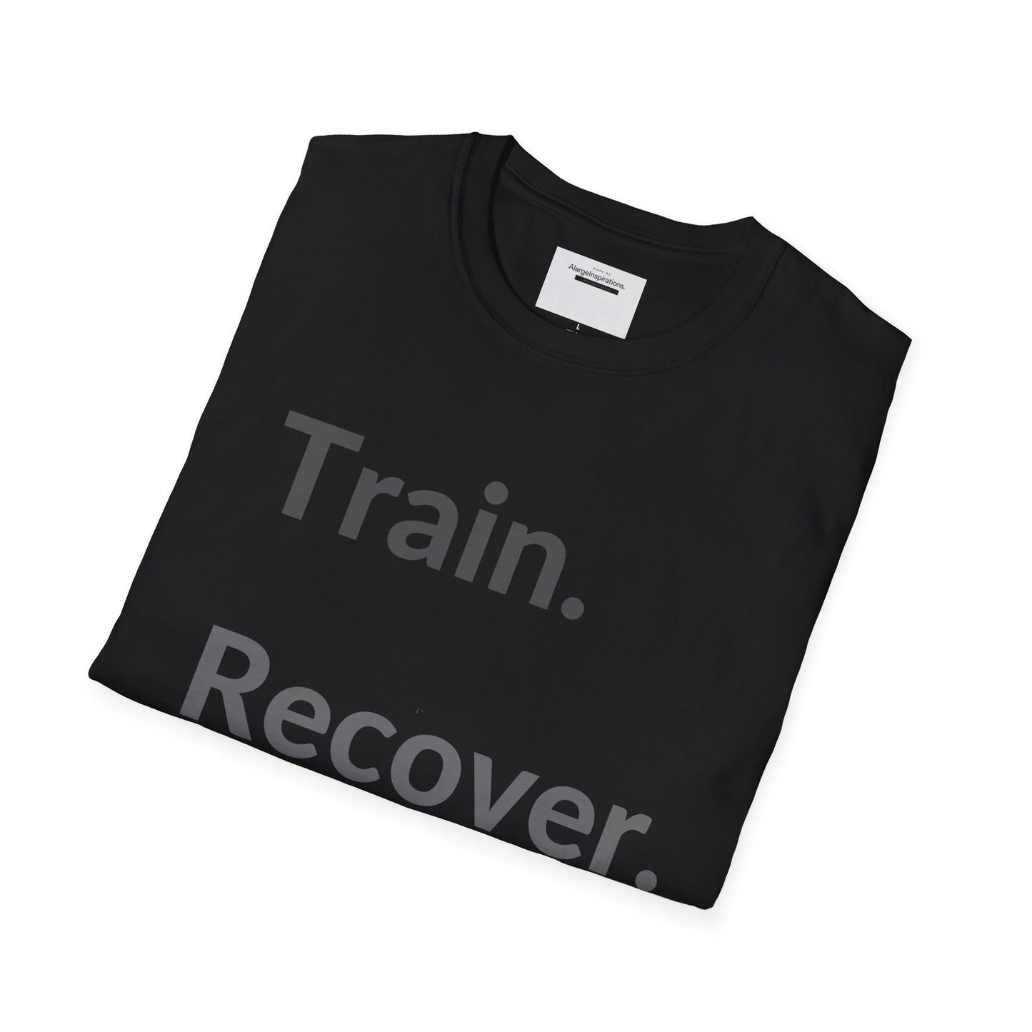 Train. Recover. Repeat. Shirt | Minimal Typography Gym T-Shirt | Mental Discipline Workout Tee | Fitness Motivation Apparel