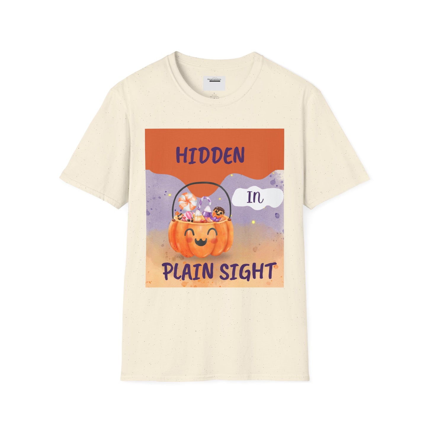 Halloween Pumpkin T-Shirt | Hidden in Plain Sight | Keep It Private T-Shirt for Fall, Keep It Private. Wear It Bold, Spooky Season,