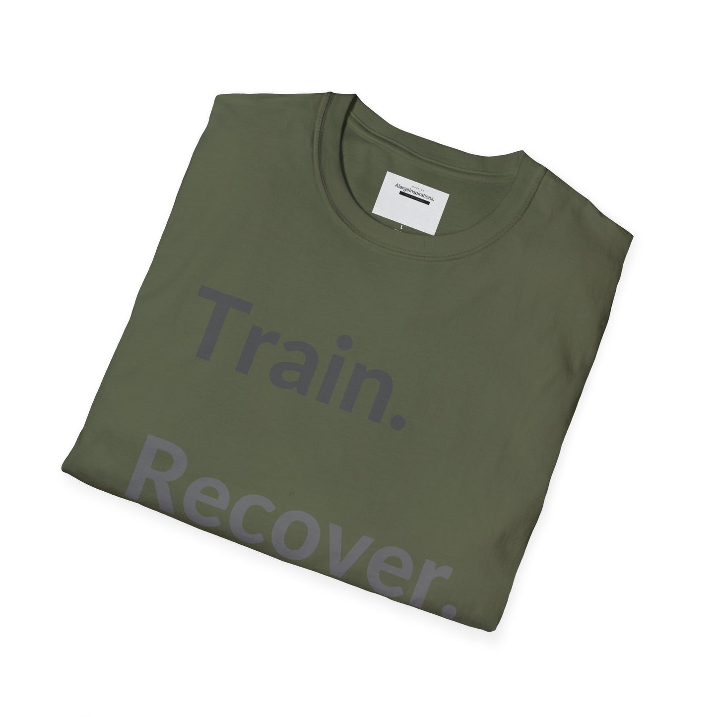 Train. Recover. Repeat. Shirt | Minimal Typography Gym T-Shirt | Mental Discipline Workout Tee | Fitness Motivation Apparel